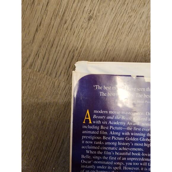 RARE Walt Disney's Beauty and The Beast VHS 1992 Black Diamond Classic 6/21/1992 - Picture 11 of 16